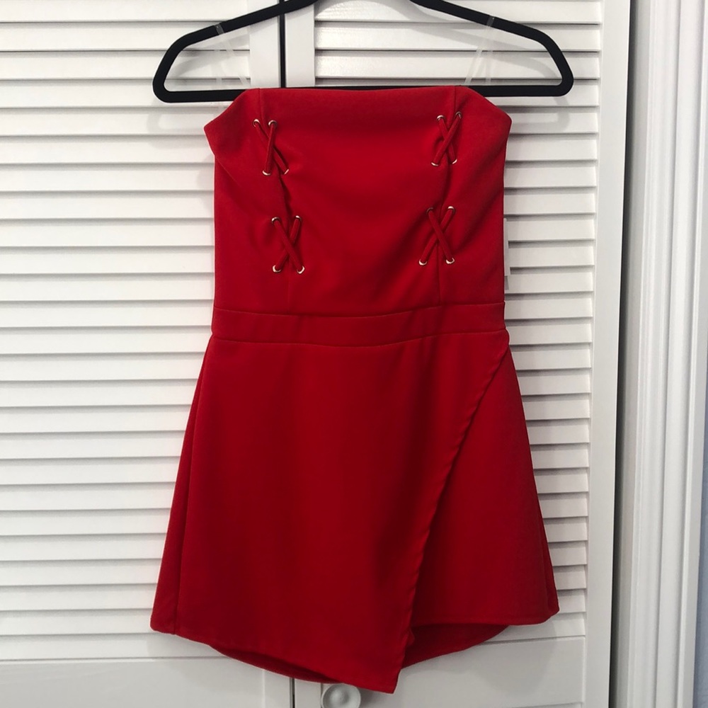Red Romper Dress